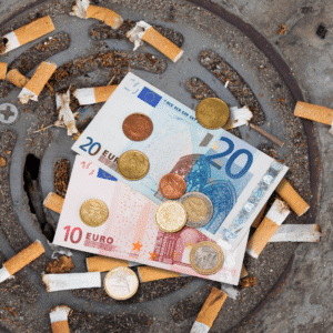 tchaomegot amende contravention megot de cigarette par terre